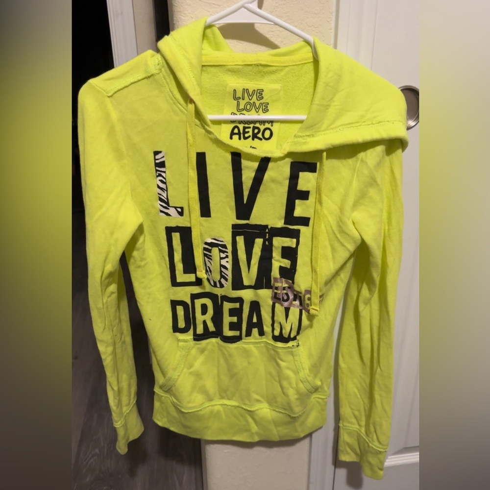 Aero Neon Yellow Graphic Hoodie